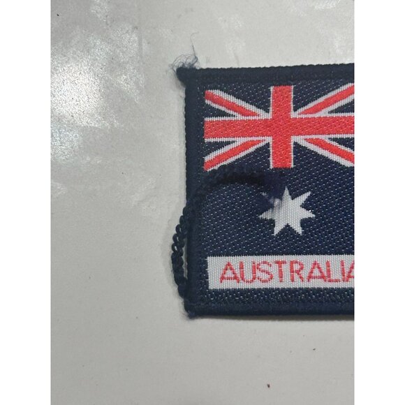 Australian Scout Flag Badge Sew On Cloth Blue Rectangular Shape - Picture 2 of 5